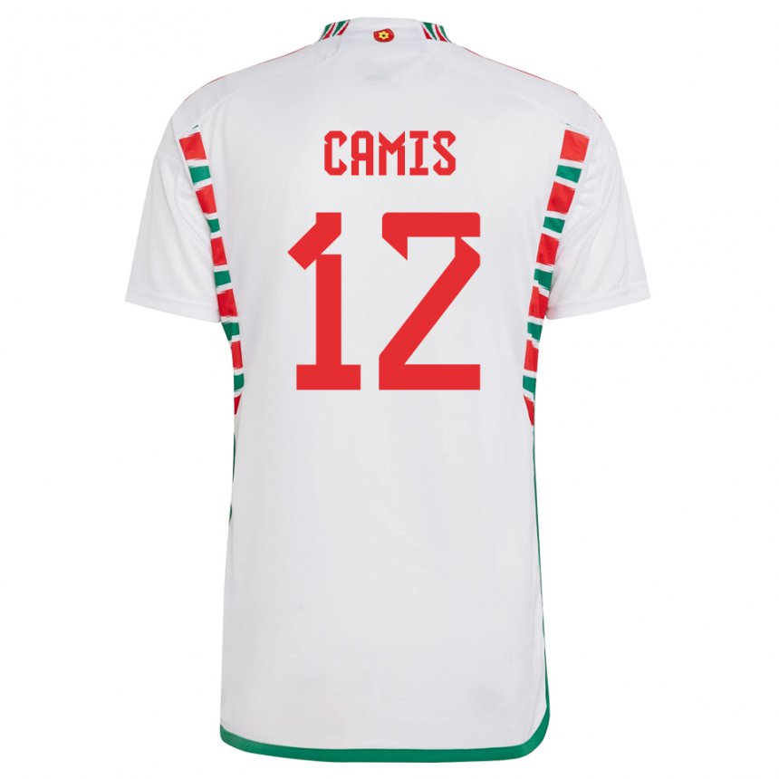 Kinder Walisische Oliver Camis #12 Weiß Auswärtstrikot Trikot 22-24 T-shirt Österreich