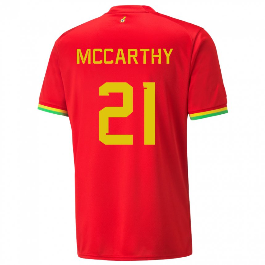 Kinder Ghanaische Kerrie Mccarthy #21 Rot Auswärtstrikot Trikot 22-24 T-shirt Österreich