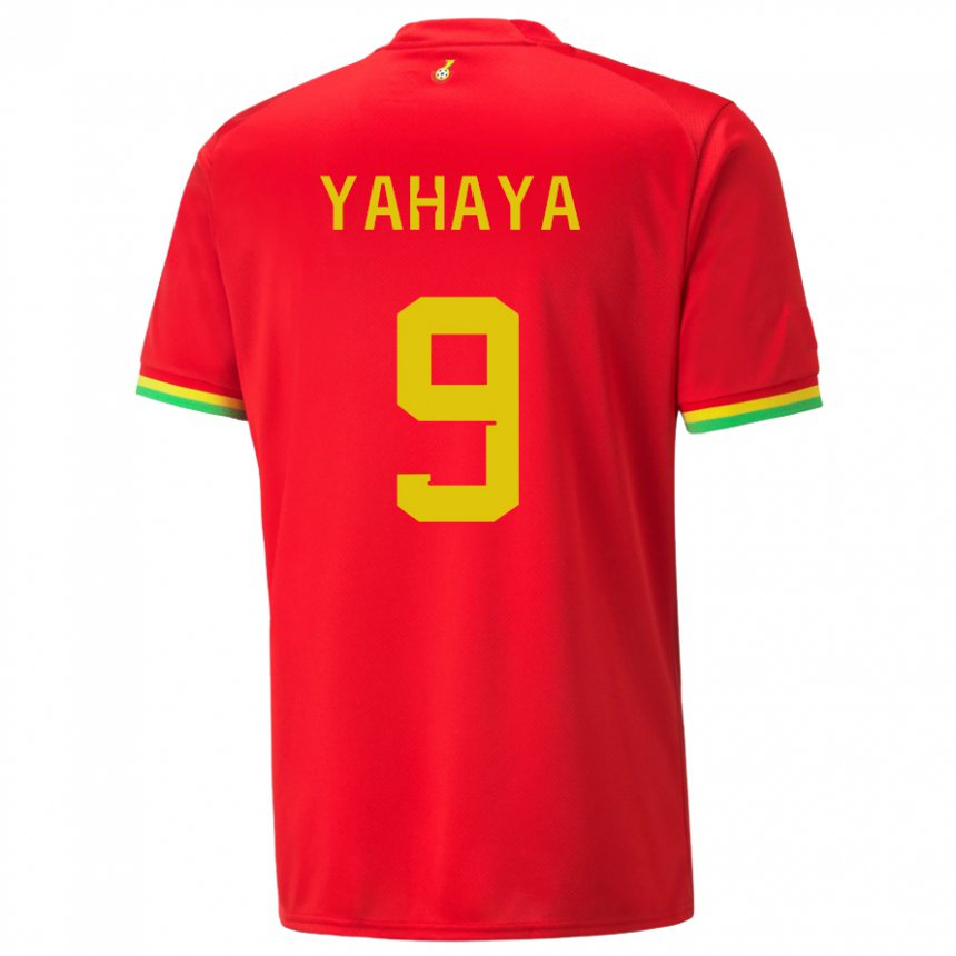 Kinder Ghanaische Mohammed Yahaya #9 Rot Auswärtstrikot Trikot 22-24 T-shirt Österreich