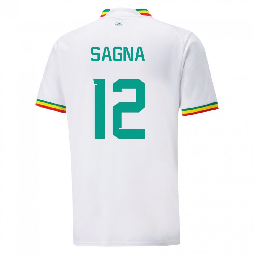 Herren Senegalesische Safietou Sagna #12 Weiß Heimtrikot Trikot 22-24 T-shirt Österreich