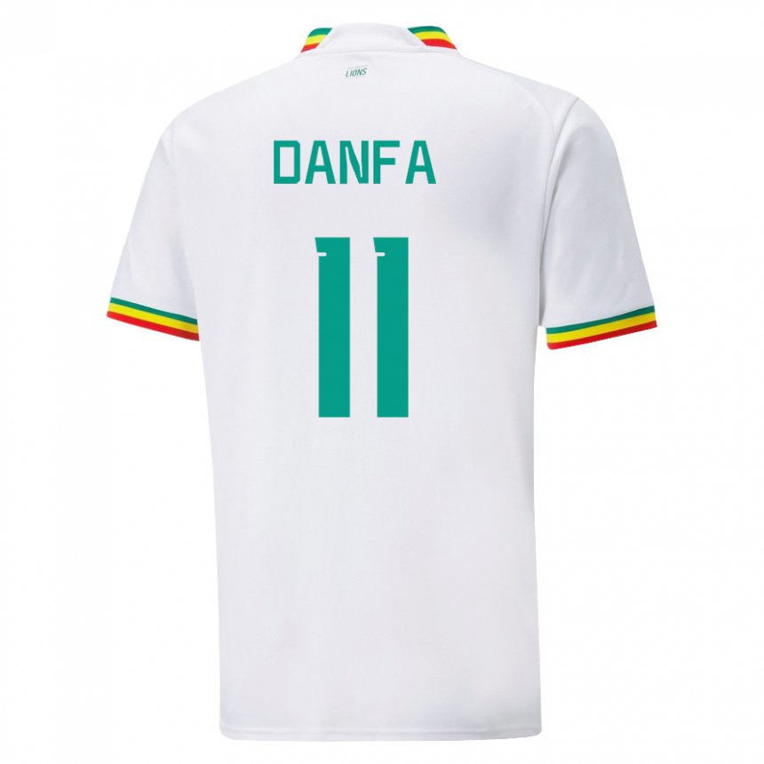 Herren Senegalesische Mamadou Danfa #11 Weiß Heimtrikot Trikot 22-24 T-shirt Österreich