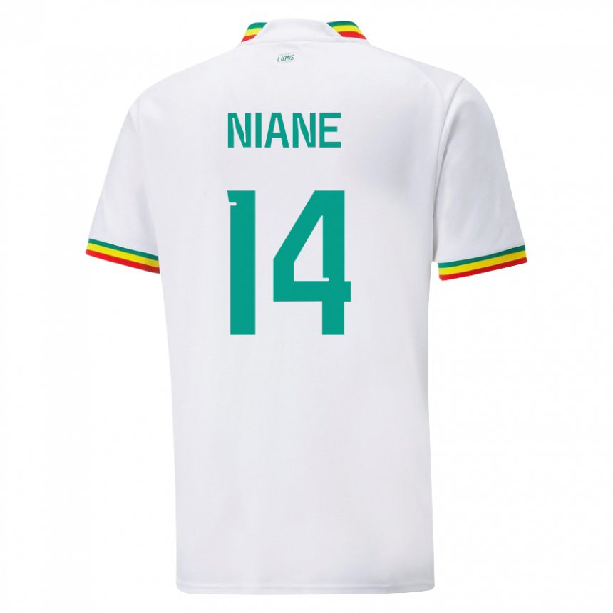 Herren Senegalesische Ibrahima Niane #14 Weiß Heimtrikot Trikot 22-24 T-shirt Österreich