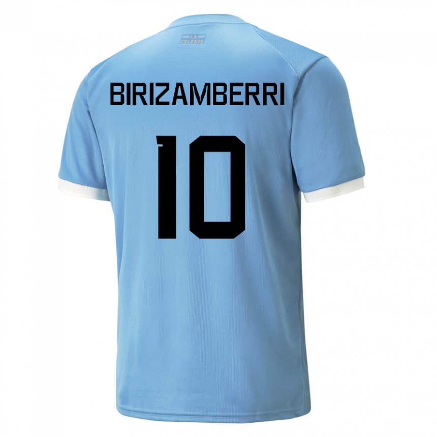 Herren Uruguayische Carolina Birizamberri #10 Blau Heimtrikot Trikot 22-24 T-shirt Österreich