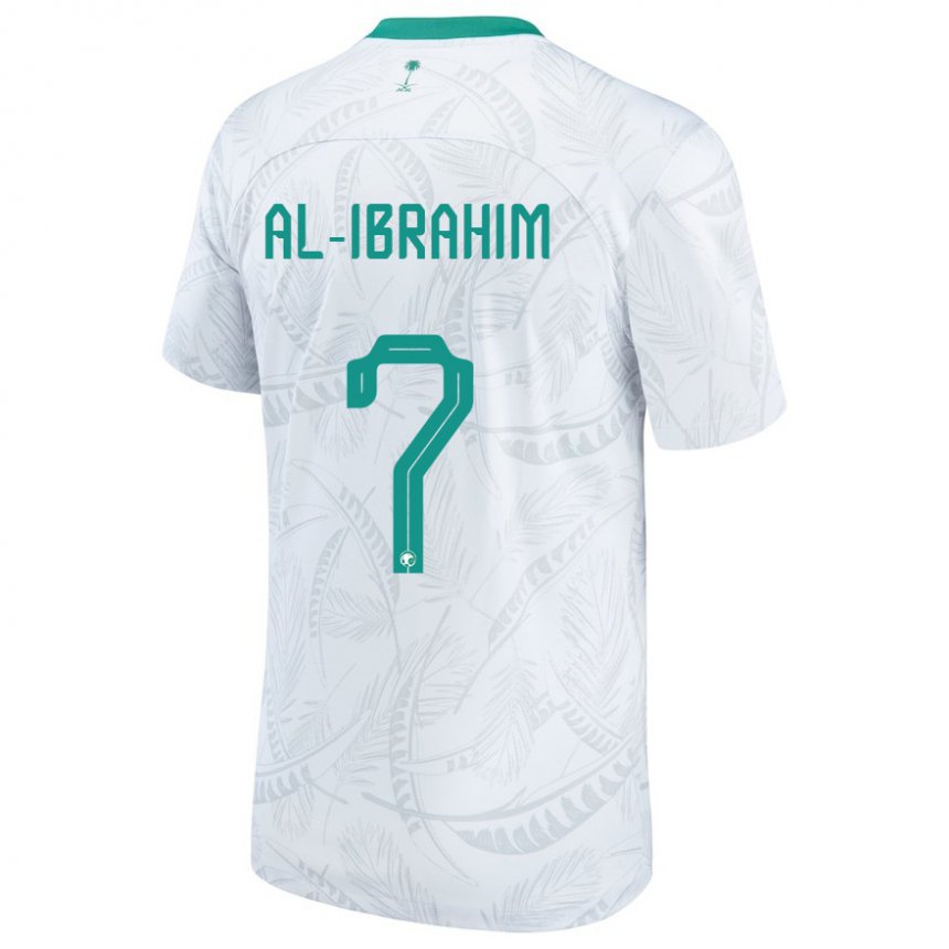 Herren Saudi-arabische Noura Al Ibrahim #7 Weiß Heimtrikot Trikot 22-24 T-shirt Österreich