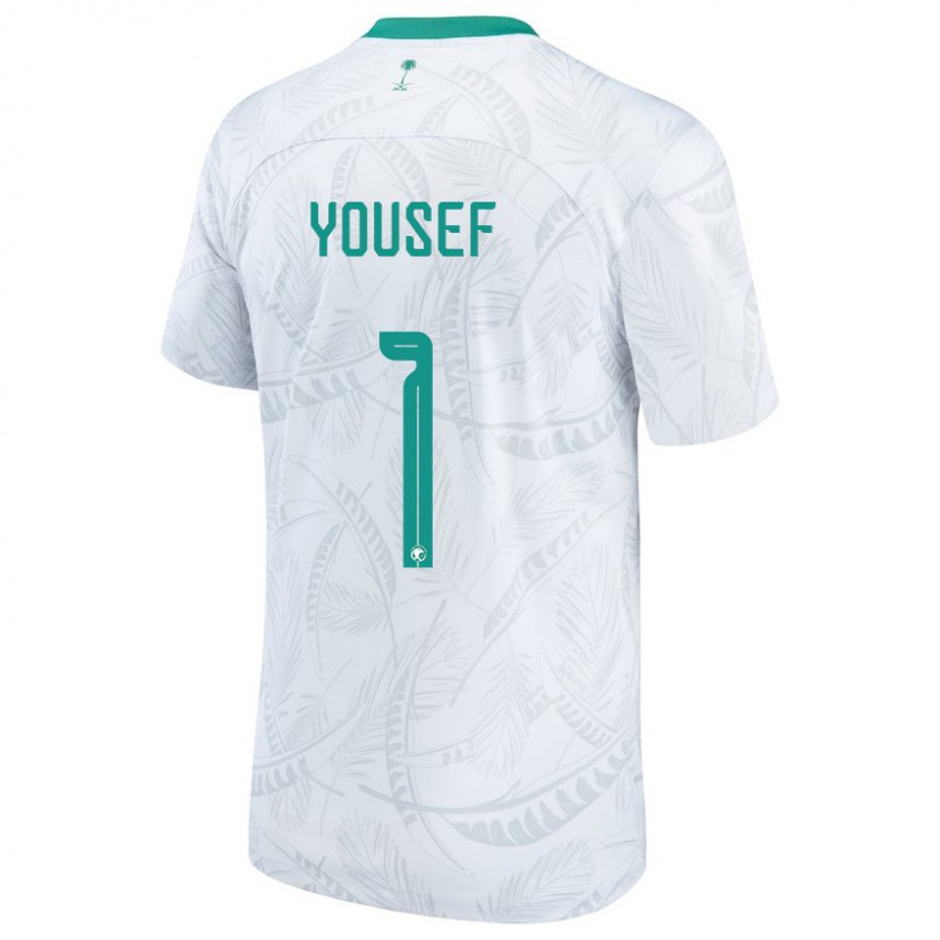 Herren Saudi-arabische Hamed Yousef #1 Weiß Heimtrikot Trikot 22-24 T-shirt Österreich