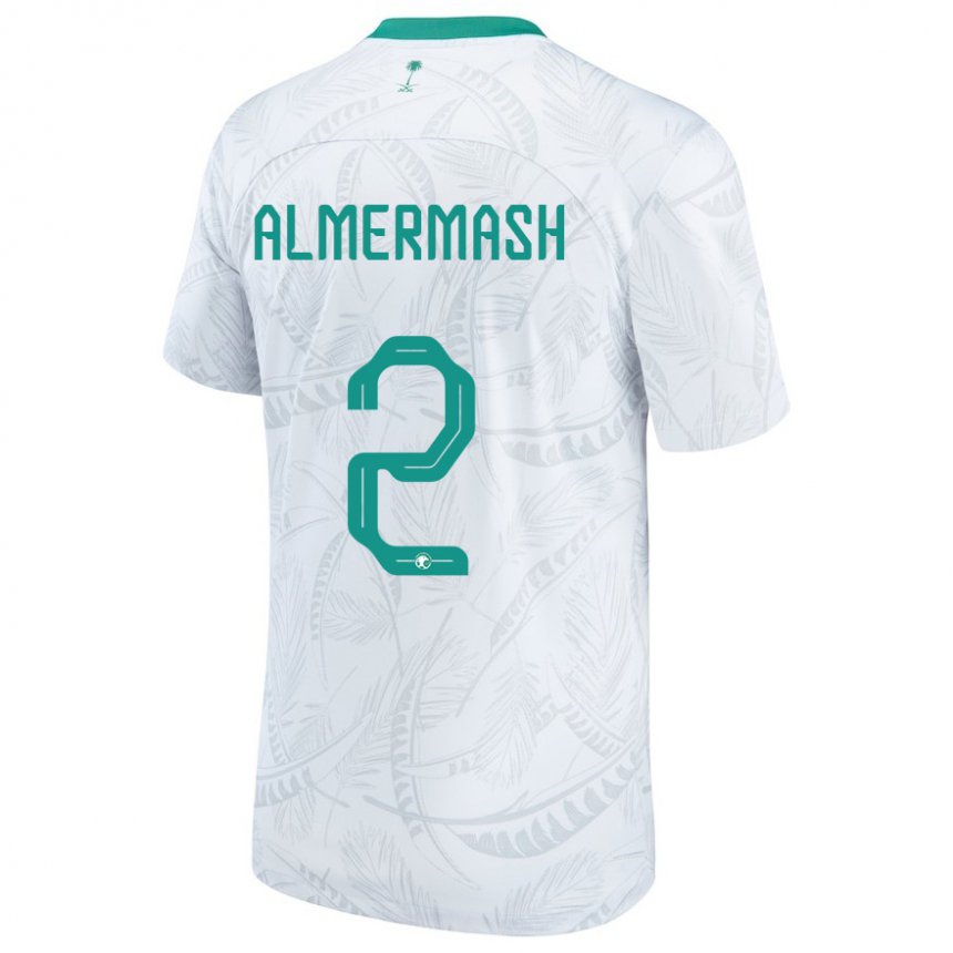 Herren Saudi-arabische Oama Almermash #2 Weiß Heimtrikot Trikot 22-24 T-shirt Österreich