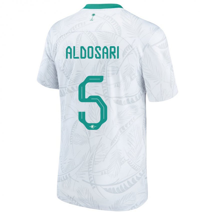 Herren Saudi-arabische Mohammed Aldosari #5 Weiß Heimtrikot Trikot 22-24 T-shirt Österreich