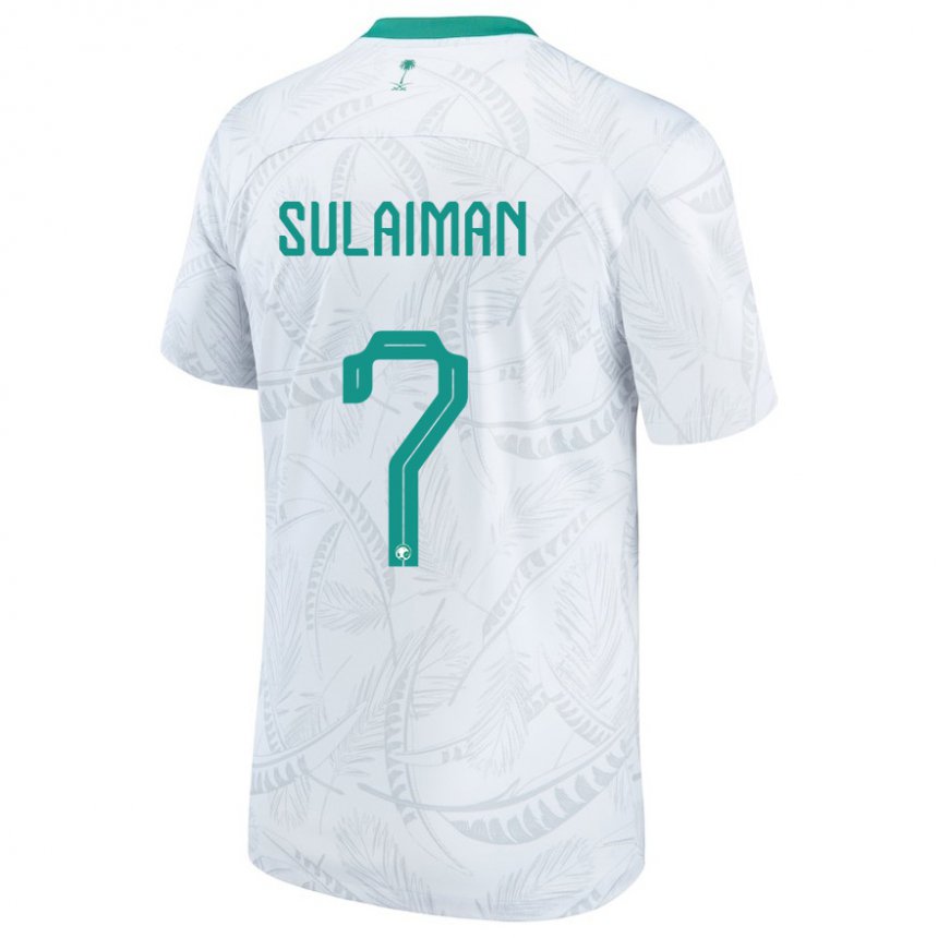 Herren Saudi-arabische Mohammed Sulaiman #7 Weiß Heimtrikot Trikot 22-24 T-shirt Österreich