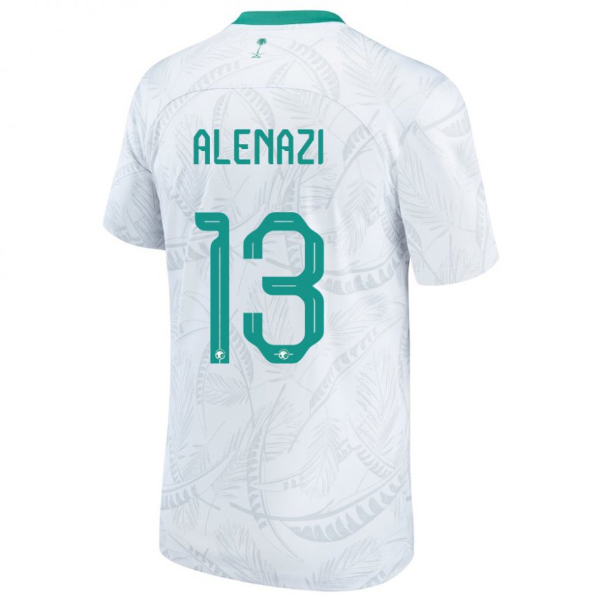 Herren Saudi-arabische Abdullah Alenazi #13 Weiß Heimtrikot Trikot 22-24 T-shirt Österreich