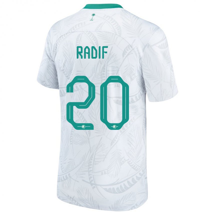 Herren Saudi-arabische Abdullah Radif #20 Weiß Heimtrikot Trikot 22-24 T-shirt Österreich