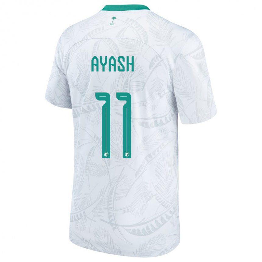 Herren Saudi-arabische Ziyad Ayash #11 Weiß Heimtrikot Trikot 22-24 T-shirt Österreich