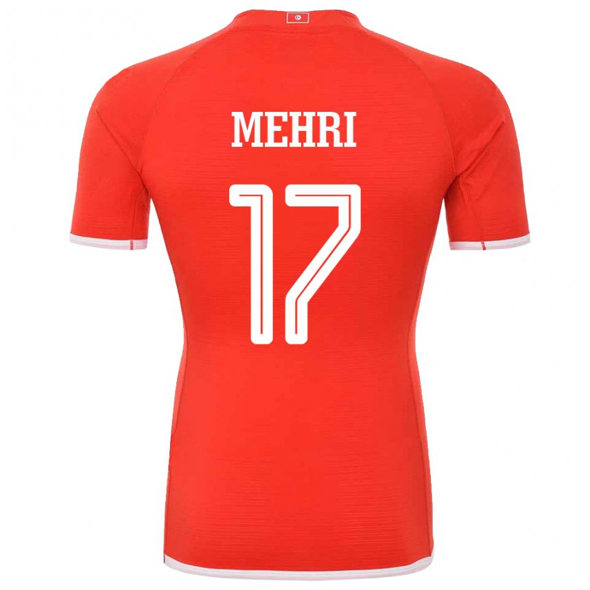 Herren Tunesische Malek Mehri #17 Rot Heimtrikot Trikot 22-24 T-shirt Österreich