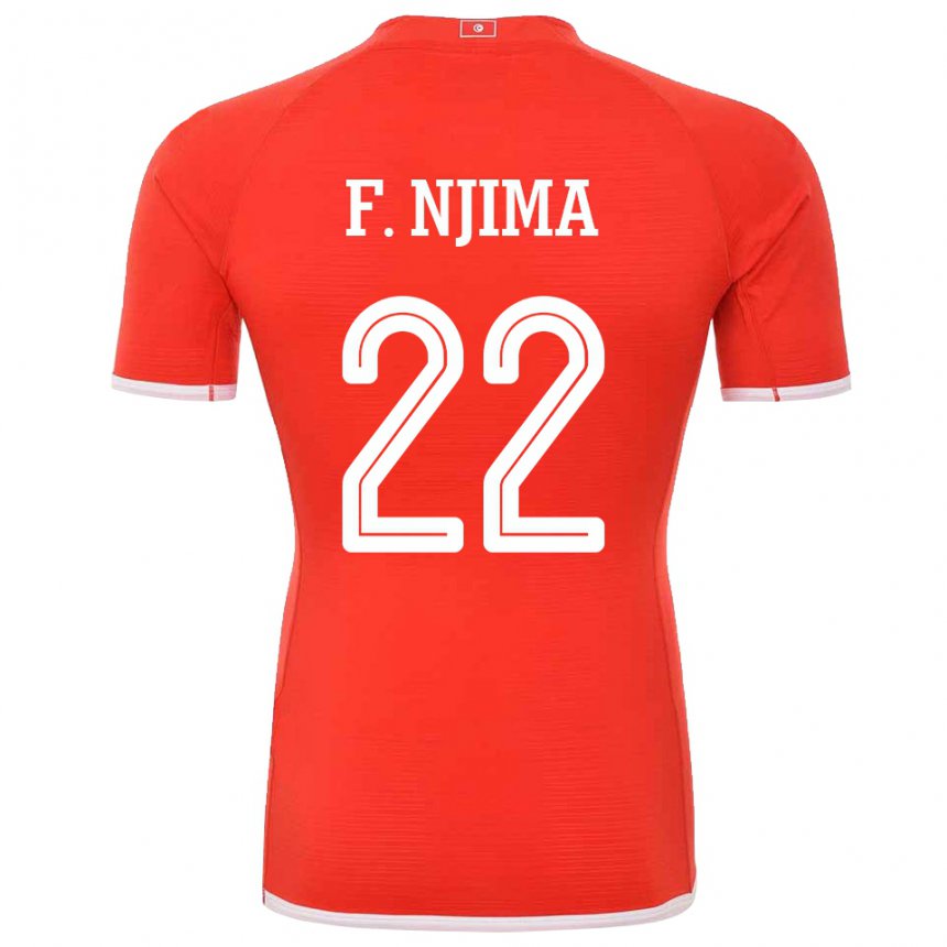Herren Tunesische Firas Ben Njima #22 Rot Heimtrikot Trikot 22-24 T-shirt Österreich