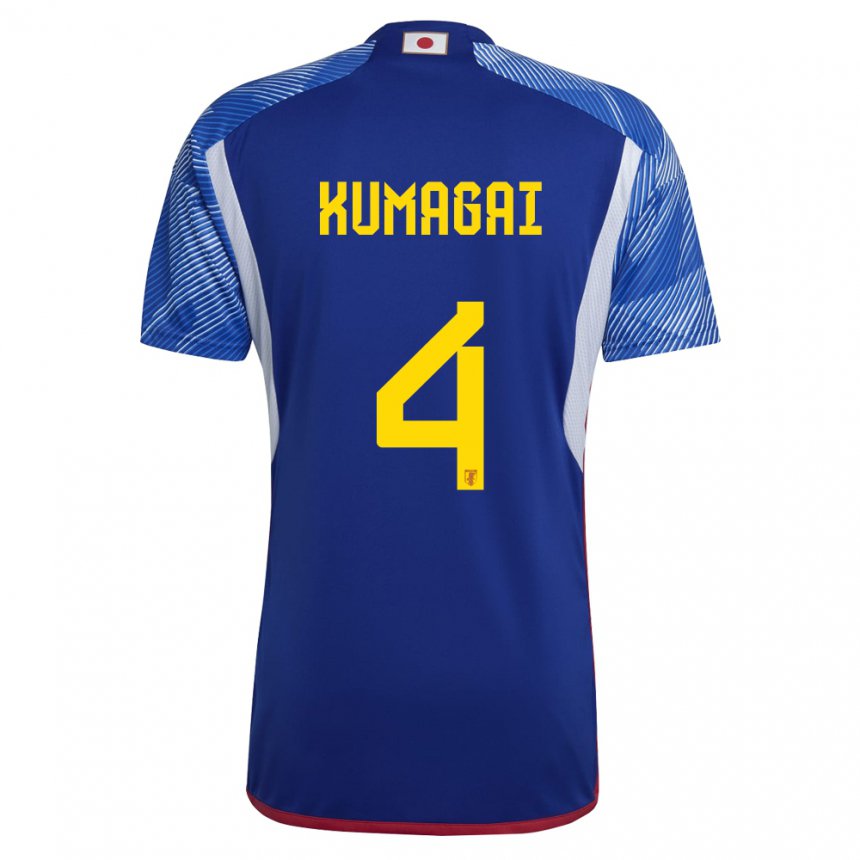 Herren Japanische Saki Kumagai #4 Königsblau Heimtrikot Trikot 22-24 T-shirt Österreich