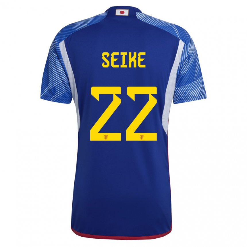 Herren Japanische Kiko Seike #22 Königsblau Heimtrikot Trikot 22-24 T-shirt Österreich