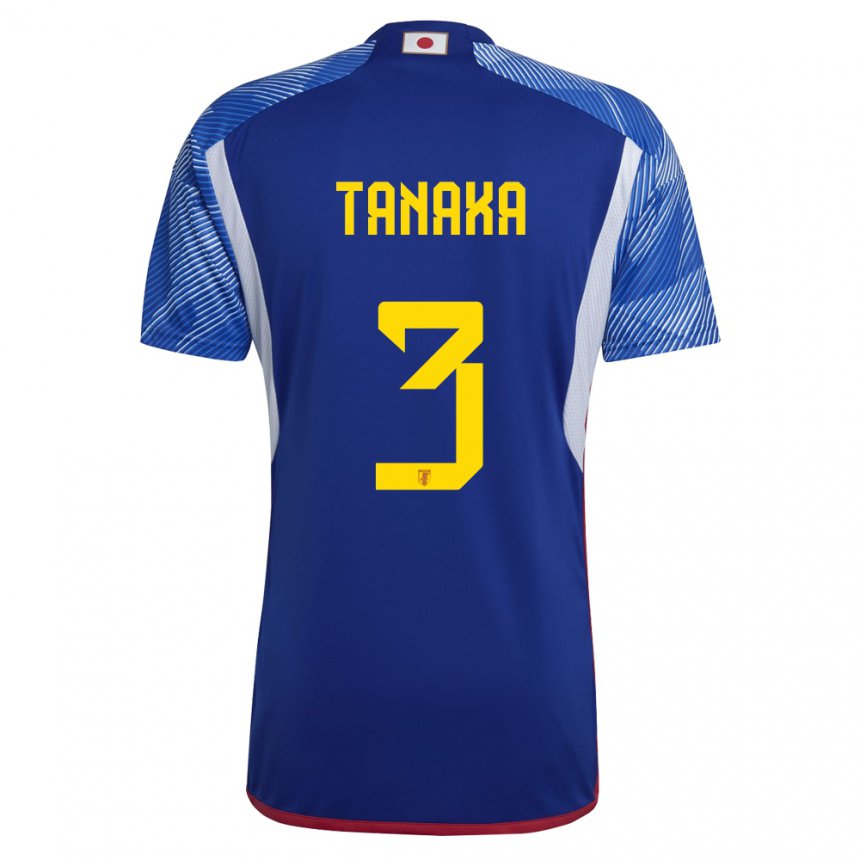 Herren Japanische Hayato Tanaka #3 Königsblau Heimtrikot Trikot 22-24 T-shirt Österreich