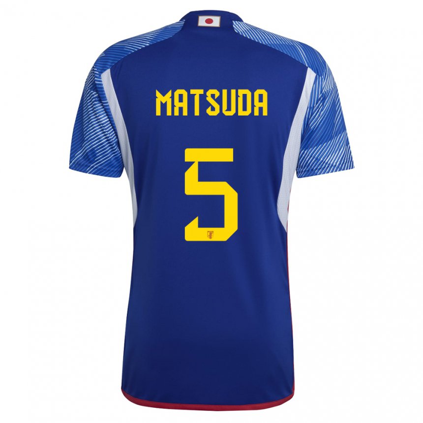 Herren Japanische Hayate Matsuda #5 Königsblau Heimtrikot Trikot 22-24 T-shirt Österreich