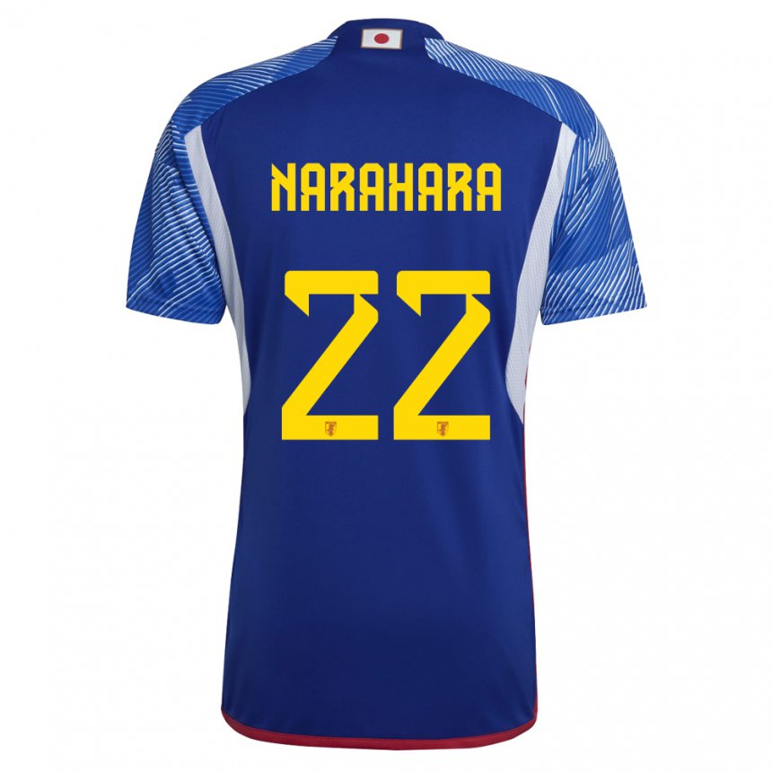 Herren Japanische Yoshiki Narahara #22 Königsblau Heimtrikot Trikot 22-24 T-shirt Österreich