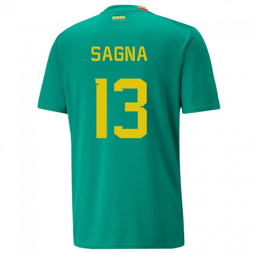 Herren Senegalesische Jeannette Sagna #13 Grün Auswärtstrikot Trikot 22-24 T-shirt Österreich