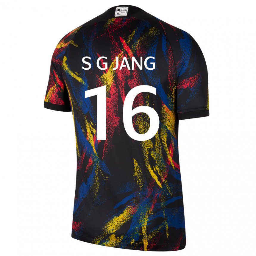 Herren Südkoreanische Jang Sel Gi #16 Mehrfarbig Auswärtstrikot Trikot 22-24 T-shirt Österreich