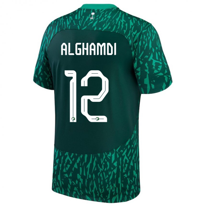 Herren Saudi-arabische Faisal Alghamdi #12 Dunkelgrün Auswärtstrikot Trikot 22-24 T-shirt Österreich