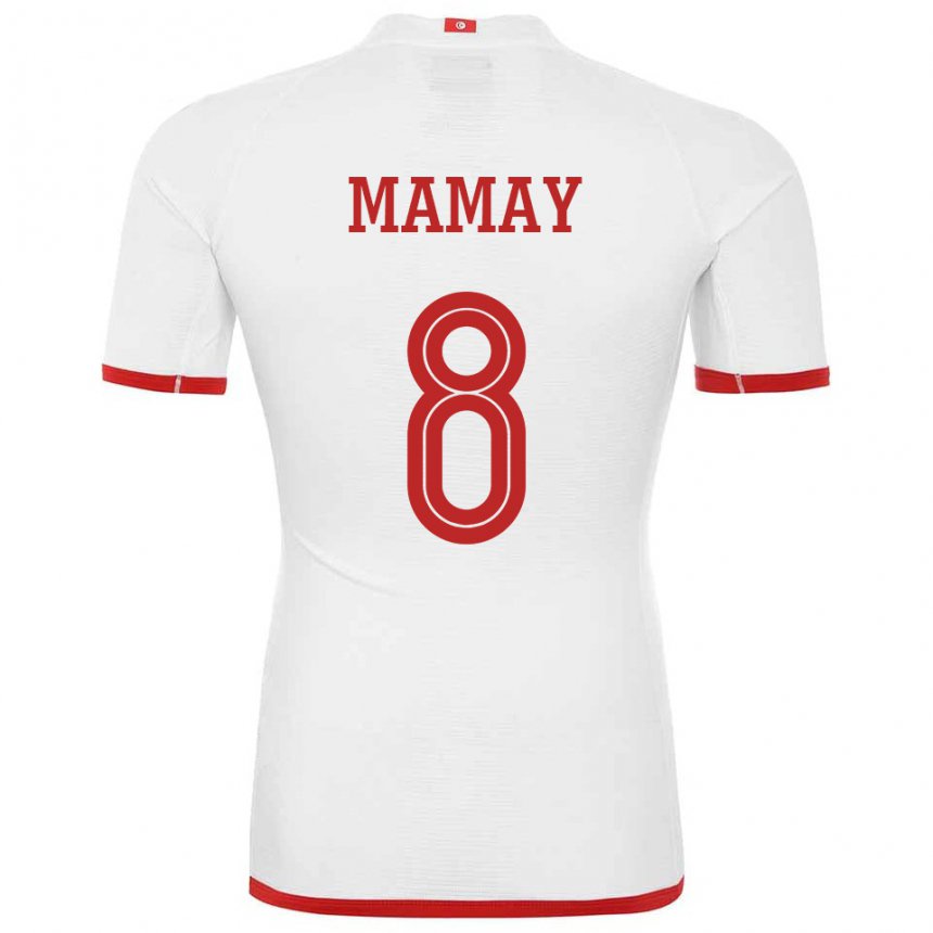 Herren Tunesische Sabrine Mamay #8 Weiß Auswärtstrikot Trikot 22-24 T-shirt Österreich