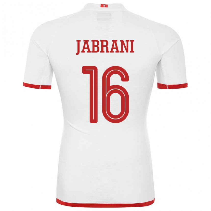 Herren Tunesische Soulaima Jabrani #16 Weiß Auswärtstrikot Trikot 22-24 T-shirt Österreich