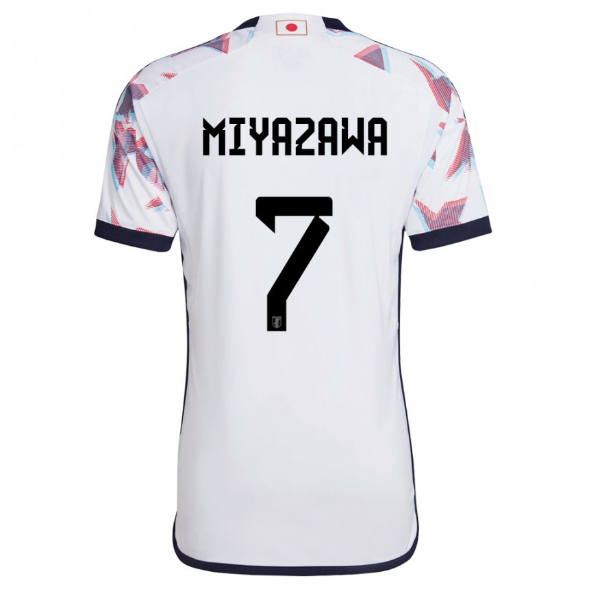 Herren Japanische Hinata Miyazawa #7 Weiß Auswärtstrikot Trikot 22-24 T-shirt Österreich