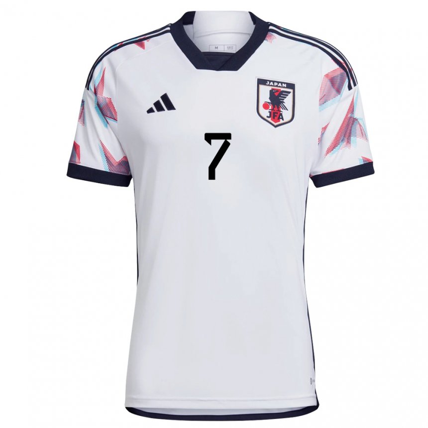 Herren Japanische Hinata Miyazawa #7 Weiß Auswärtstrikot Trikot 22-24 T-shirt Österreich