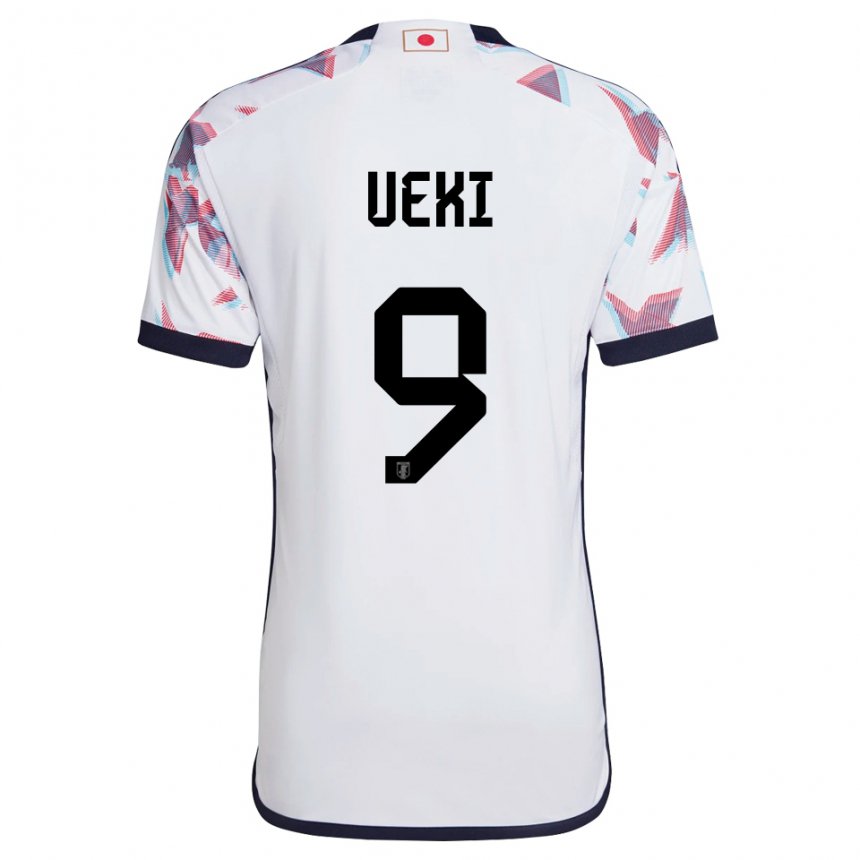 Herren Japanische Riko Ueki #9 Weiß Auswärtstrikot Trikot 22-24 T-shirt Österreich