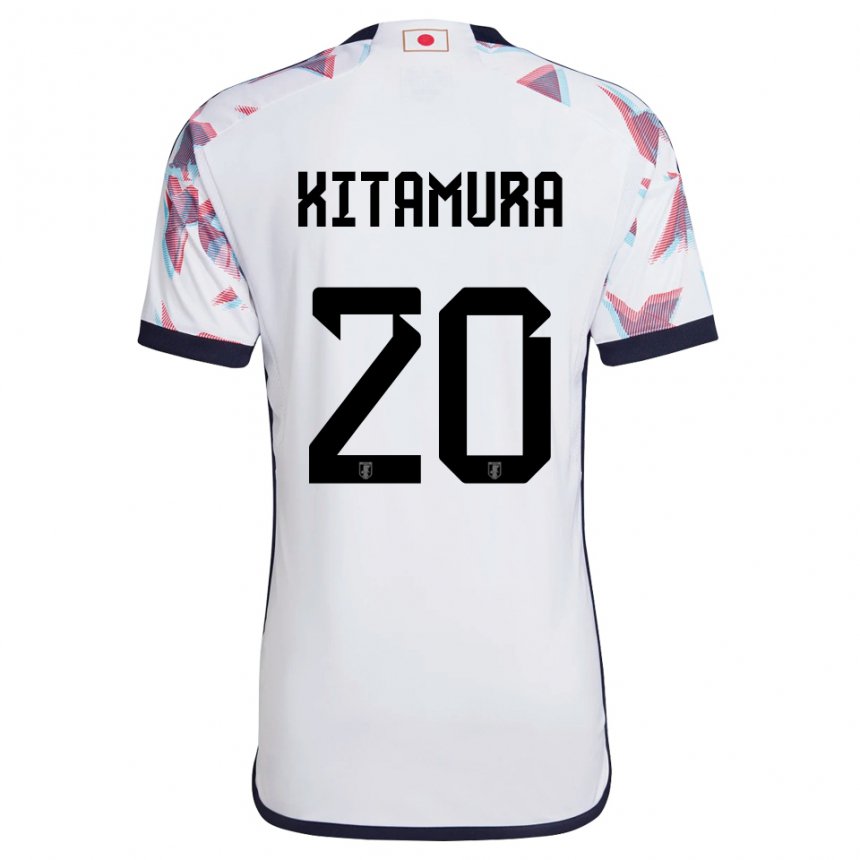 Herren Japanische Nanami Kitamura #20 Weiß Auswärtstrikot Trikot 22-24 T-shirt Österreich