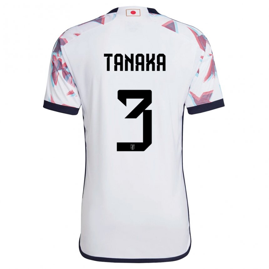 Herren Japanische Hayato Tanaka #3 Weiß Auswärtstrikot Trikot 22-24 T-shirt Österreich