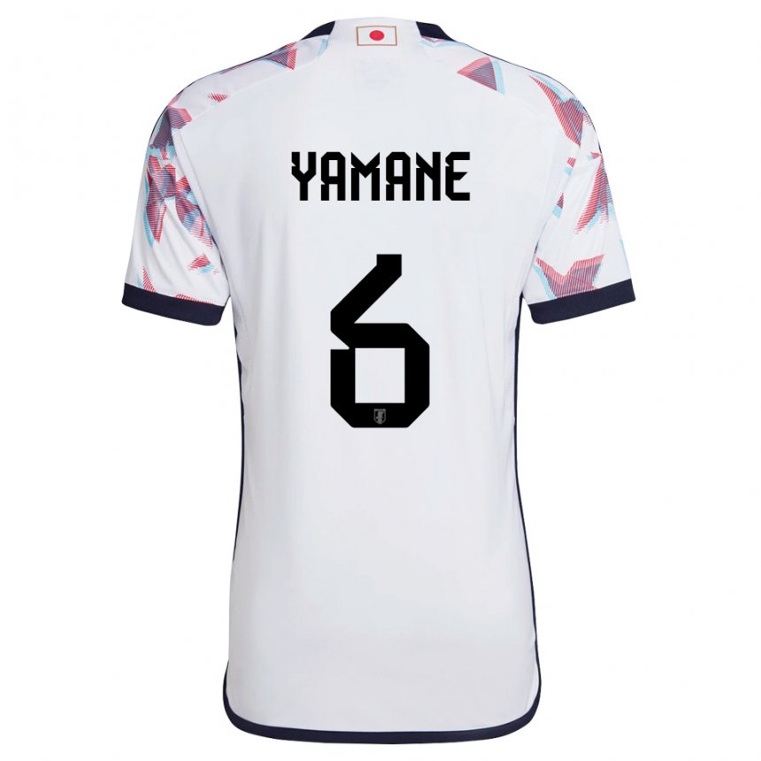 Herren Japanische Riku Yamane #6 Weiß Auswärtstrikot Trikot 22-24 T-shirt Österreich