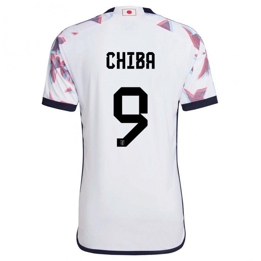 Herren Japanische Kanta Chiba #9 Weiß Auswärtstrikot Trikot 22-24 T-shirt Österreich