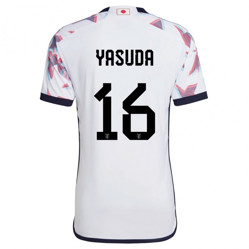 Herren Japanische Kenshin Yasuda #16 Weiß Auswärtstrikot Trikot 22-24 T-shirt Österreich