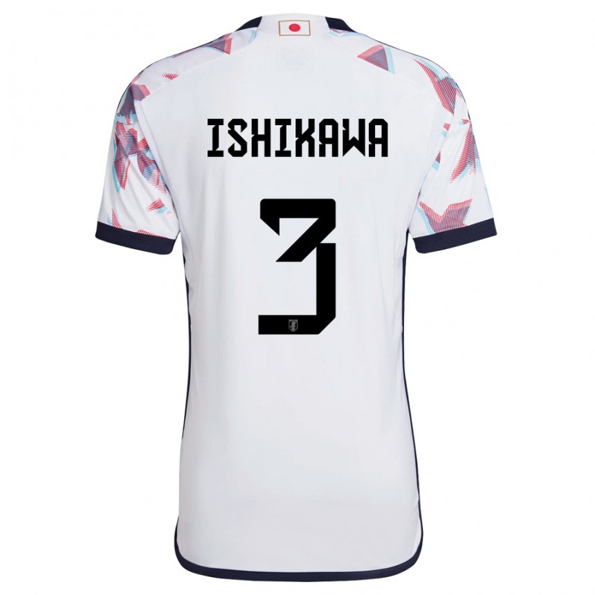 Herren Japanische Seita Ishikawa #3 Weiß Auswärtstrikot Trikot 22-24 T-shirt Österreich