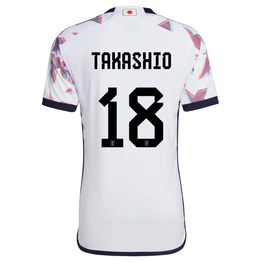 Herren Japanische Hayase Takashio #18 Weiß Auswärtstrikot Trikot 22-24 T-shirt Österreich