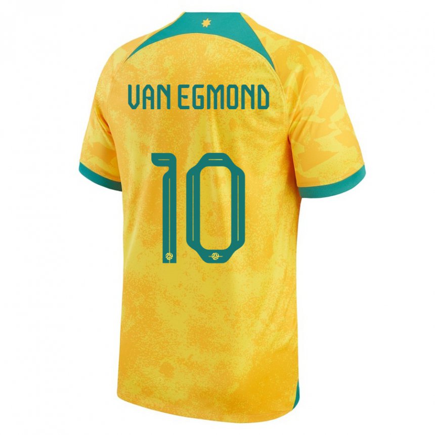 Damen Australische Emily Van Egmond #10 Gold Heimtrikot Trikot 22-24 T-shirt Österreich