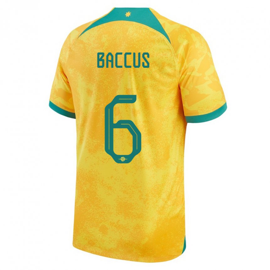 Damen Australische Keanu Baccus #6 Gold Heimtrikot Trikot 22-24 T-shirt Österreich