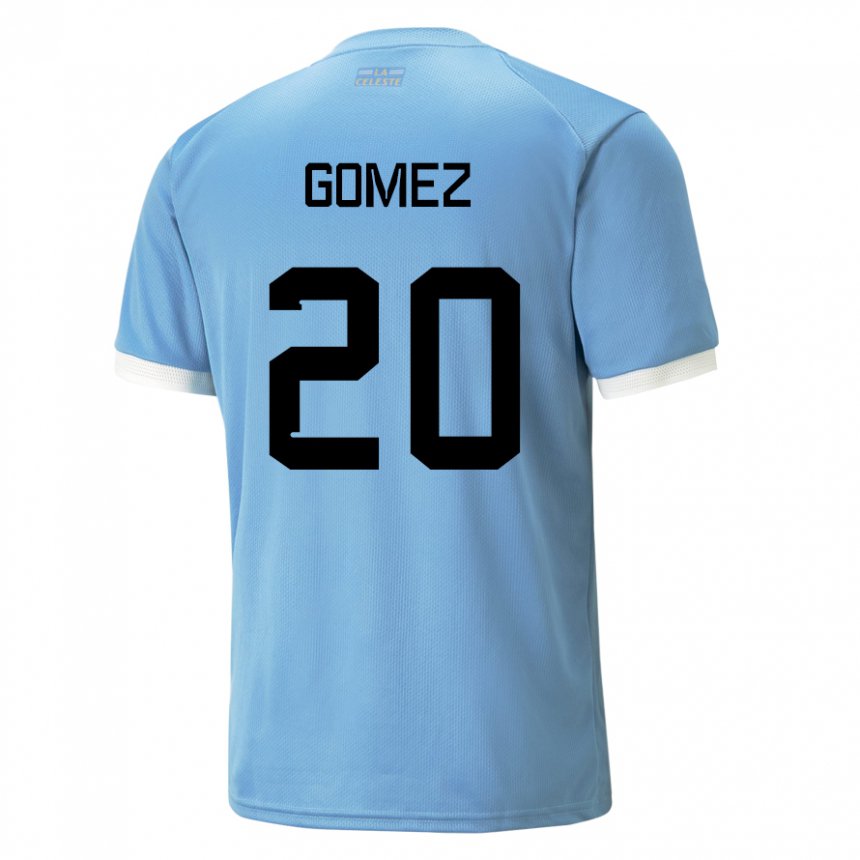 Damen Uruguayische Luciana Gomez #20 Blau Heimtrikot Trikot 22-24 T-shirt Österreich