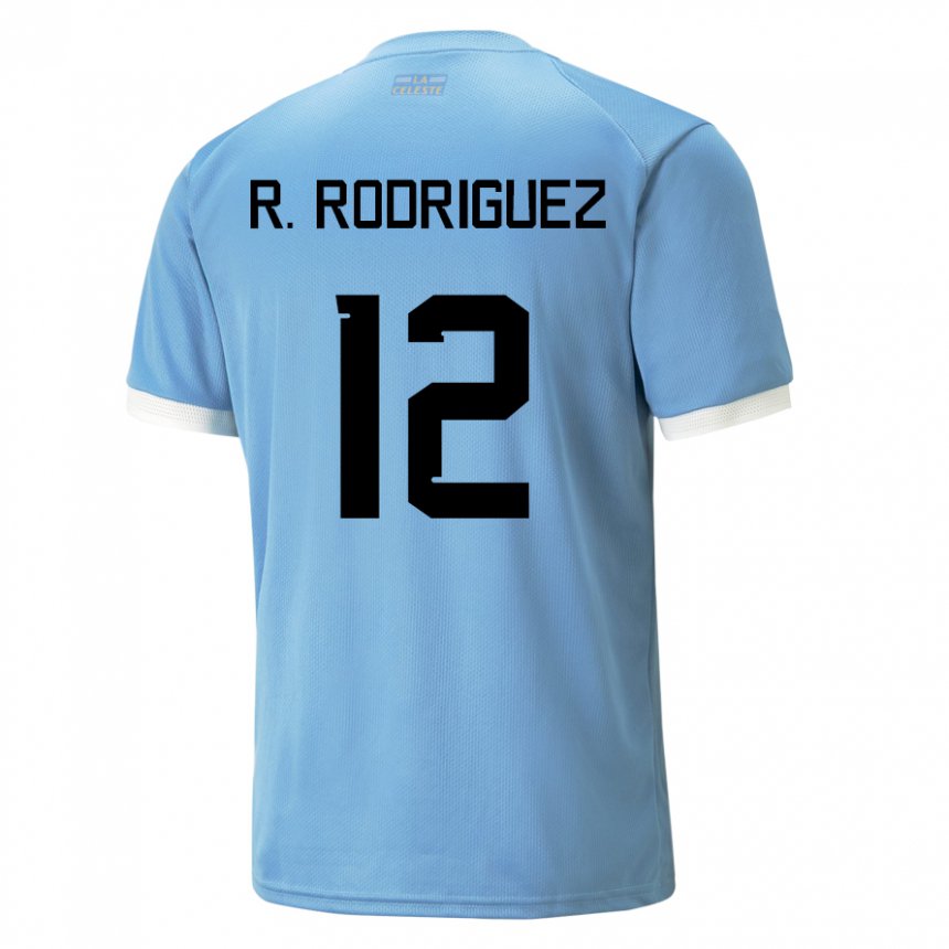 Damen Uruguayische Randall Rodriguez #12 Blau Heimtrikot Trikot 22-24 T-shirt Österreich