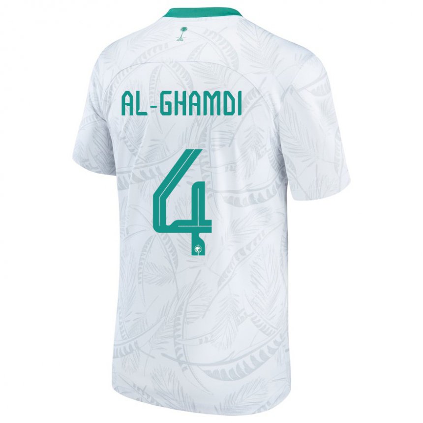 Damen Saudi-arabische Talah Al Ghamdi #4 Weiß Heimtrikot Trikot 22-24 T-shirt Österreich