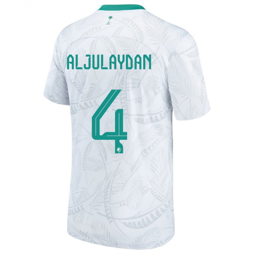 Damen Saudi-arabische Ahmed Aljulaydan #4 Weiß Heimtrikot Trikot 22-24 T-shirt Österreich
