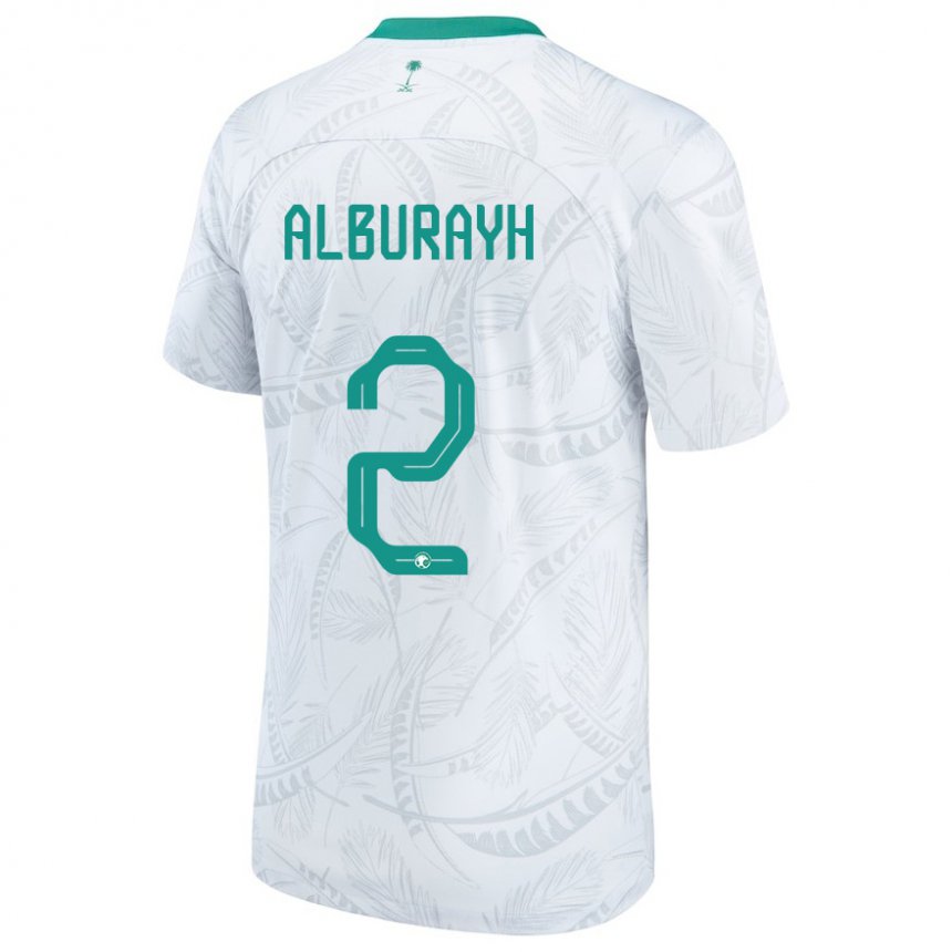 Damen Saudi-arabische Mahmood Alburayh #2 Weiß Heimtrikot Trikot 22-24 T-shirt Österreich