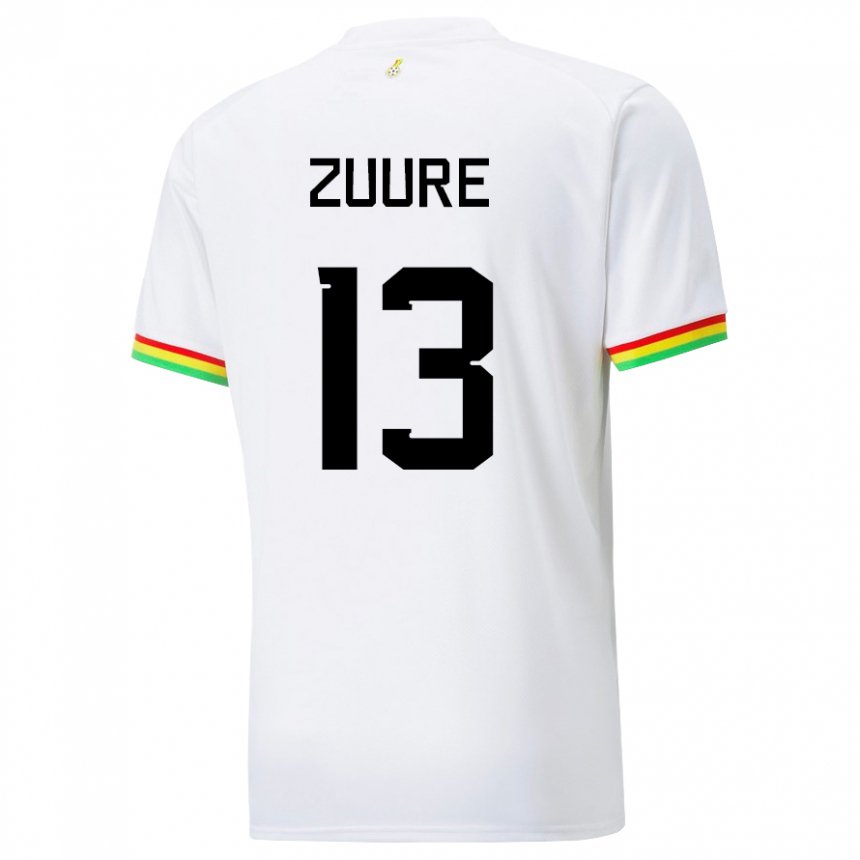 Damen Ghanaische Moses Salifu Bawa Zuure #13 Weiß Heimtrikot Trikot 22-24 T-shirt Österreich