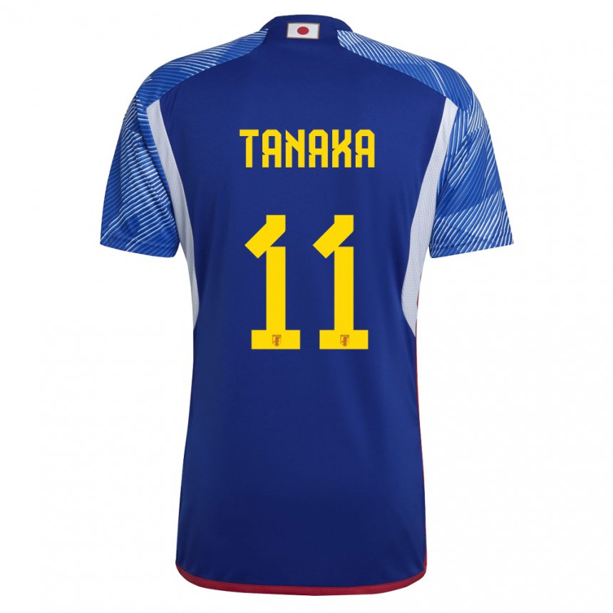 Damen Japanische Mina Tanaka #11 Königsblau Heimtrikot Trikot 22-24 T-shirt Österreich