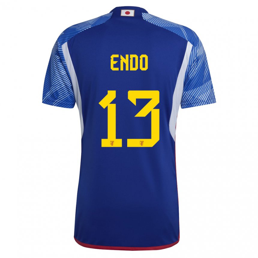 Damen Japanische Jun Endo #13 Königsblau Heimtrikot Trikot 22-24 T-shirt Österreich