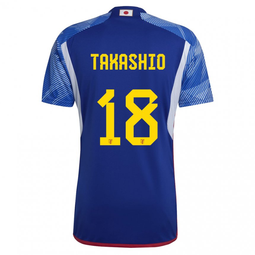 Damen Japanische Hayase Takashio #18 Königsblau Heimtrikot Trikot 22-24 T-shirt Österreich