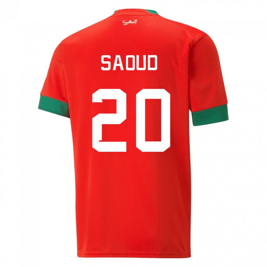 Damen Marokkanische Imane Saoud #20 Rot Heimtrikot Trikot 22-24 T-shirt Österreich