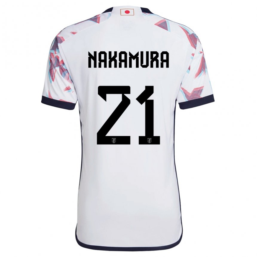 Damen Japanische Jiro Nakamura #21 Weiß Auswärtstrikot Trikot 22-24 T-shirt Österreich